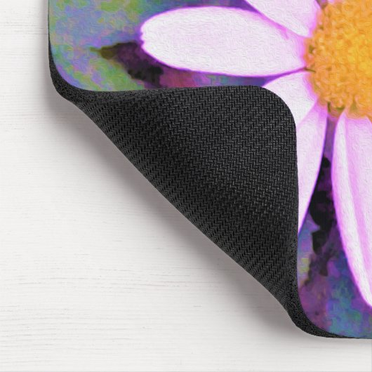 Pink Daisy Blume Mousepad (Ecke)