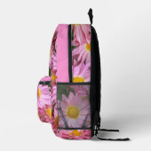 Pink Daisy Blume Personalisiert Bedruckter Rucksack (Rechts)