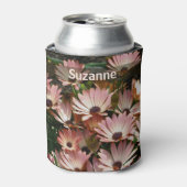 Pink Daisy Blume Personalisiert Dosenkühler (Kanne Vorderseite)