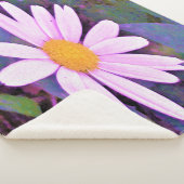 Pink Daisy Blume Sherpadecke (3/4)