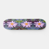 Pink Daisy Blume Skateboard (Horizontal)