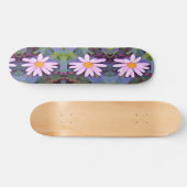 Pink Daisy Blume Skateboard (Horizontal)