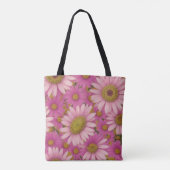 Pink Daisy Blume Tasche (Rückseite)