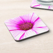Pink Daisy Blume Untersetzer (Linke Seite)
