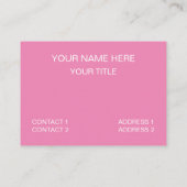 Pink Daisy Blume Visitenkarte (Rückseite)