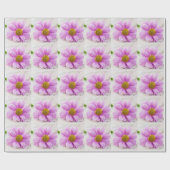 Pink Daisy Blume Wrapping Paper Geschenkpapier (Flach)