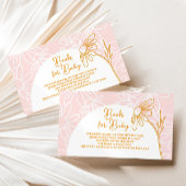Pink Daisy Book Request Encryption Card Begleitkarte