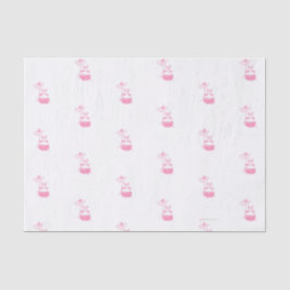 Pink Daisy Bunny Seidenpapier