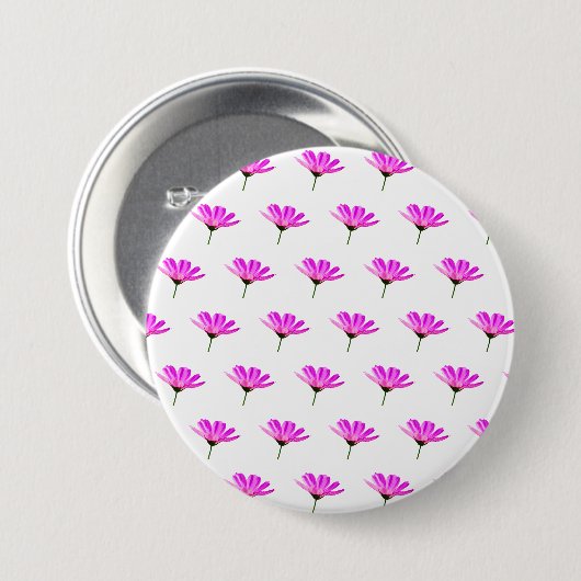 Pink Daisy Button (Vorne & Hinten)