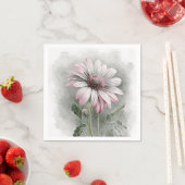 Pink Daisy Cocktail Napkins Serviette (Beispiel)