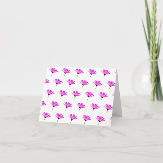 Pink Daisy Dankeskarte (Vorderseite)
