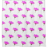 Pink Daisy Duschvorhang (Vorderseite)