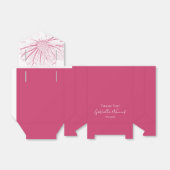 Pink Daisy Effect Floral Wedding Geschenkschachtel (Ungefaltet)