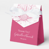Pink Daisy Effect Floral Wedding Geschenkschachtel (Vorderseite)