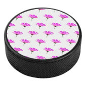 Pink Daisy Eishockey Puck (3/4)