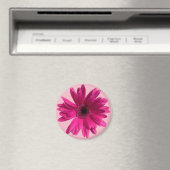 Pink Daisy emoji Magnet (In Situ (Geschirrspüler))