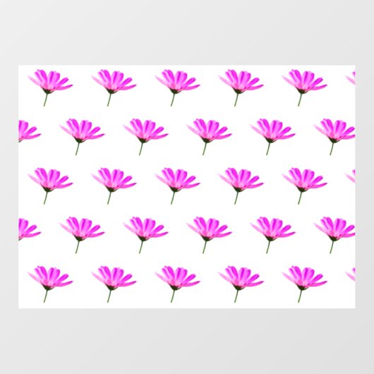 Pink Daisy Fensteraufkleber (Blatt)