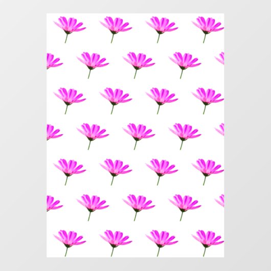 Pink Daisy Fensteraufkleber (Blatt)