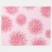 Pink Daisy Fleecedecke (Vorderseite (Horizontal))