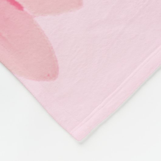 Pink Daisy Fleecedecke (Ecke)