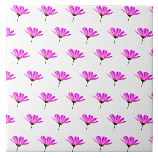 Pink Daisy Fliese (Vorderseite)
