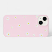 Pink Daisy Floral iPhone Case – Cute Spring Design Hülle (Rückseite (Horizontal))
