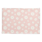 Pink Daisy Floral Kissenbezug (Rückseite)