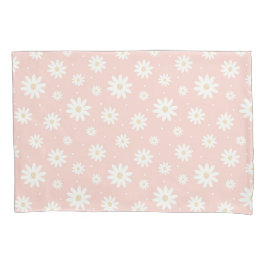 Pink Daisy Floral Kissenbezug
