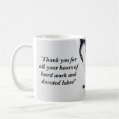 Pink Daisy Floral Nurse Geschenk Kaffeetasse (Links)