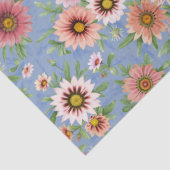 Pink Daisy Floral Seidenpapier (Detail)