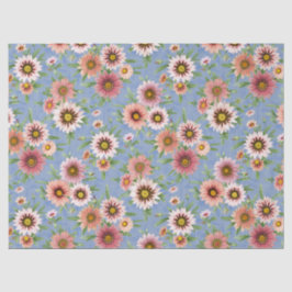 Pink Daisy Floral Seidenpapier