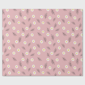 Pink Daisy Floral Wrapping Paper| Special Occasion Geschenkpapier