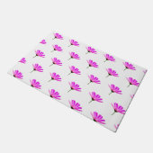 Pink Daisy Fußmatte (Schrägansicht)