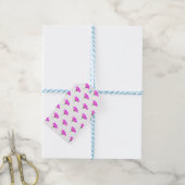 Pink Daisy Geschenkanhänger (Mit Garn)