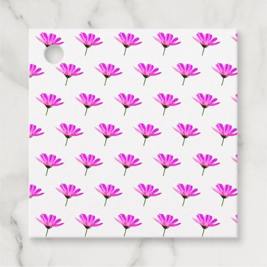 Pink Daisy Geschenkanhänger (Vorderseite)