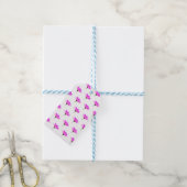 Pink Daisy Geschenkanhänger (Mit Garn)