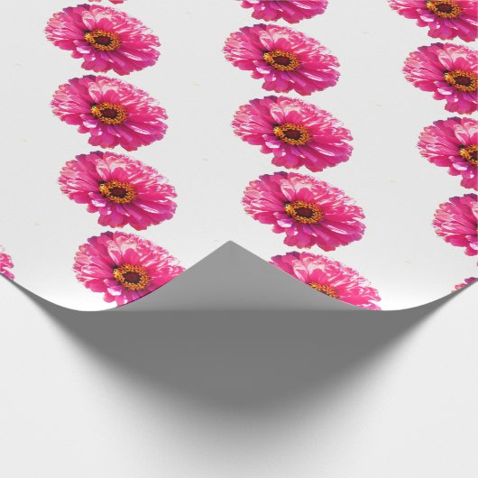 Pink Daisy Geschenkpapier (Ecke)