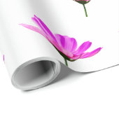Pink Daisy Geschenkpapier (Rolleneckpunkt)