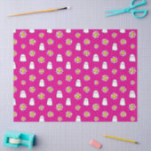 Pink Daisy Ghost Halloween Seidenpapier (Basteln)