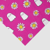Pink Daisy Ghost Halloween Seidenpapier (Detail)