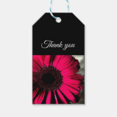 Pink Daisy Gift Tag Geschenkanhänger (Vorderseite)