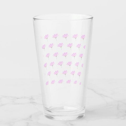 Pink Daisy Glas (Rückseite)