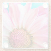 Pink Daisy Glasuntersetzer (Rückseite)