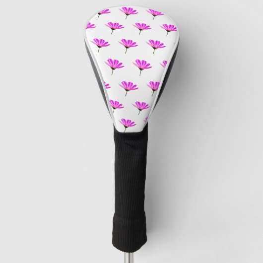 Pink Daisy Golf Headcover (Vorderseite)