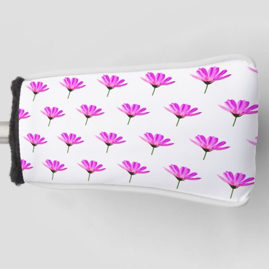 Pink Daisy Golf Headcover (Vorderseite)