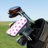 Pink Daisy Golf Headcover (In Situ)