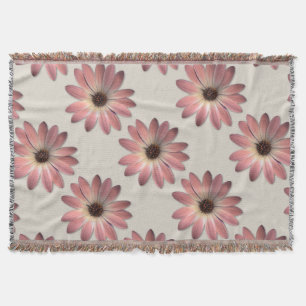 Pink Daisy - Hintergrundbild mit Nerzlederstruktur Decke