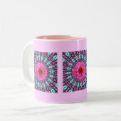 Pink Daisy in Crystal Light Tasse (Vorderseite Links)