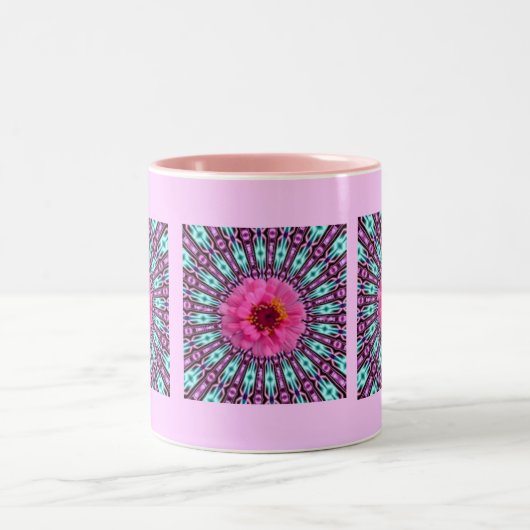 Pink Daisy in Crystal Light Tasse (Mittel)