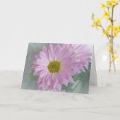 Pink Daisy Karte (Gelbe Blume)